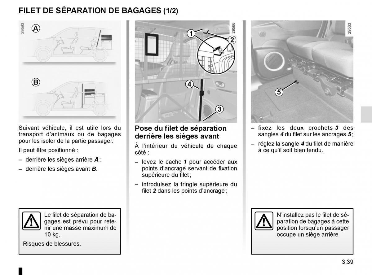 Renault Scenic III 3 manuel du proprietaire / page 179