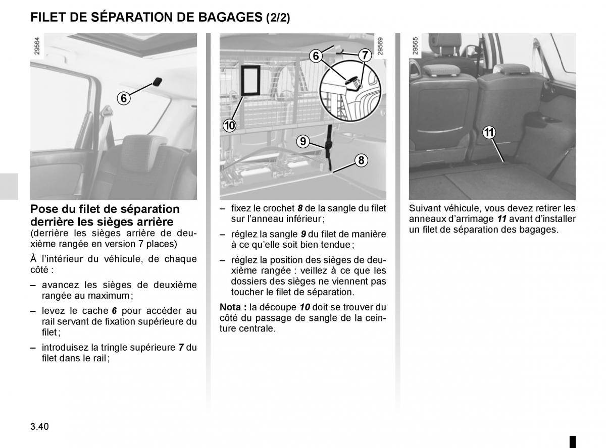 Renault Scenic III 3 manuel du proprietaire / page 180