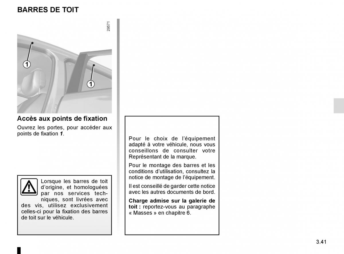 Renault Scenic III 3 manuel du proprietaire / page 181