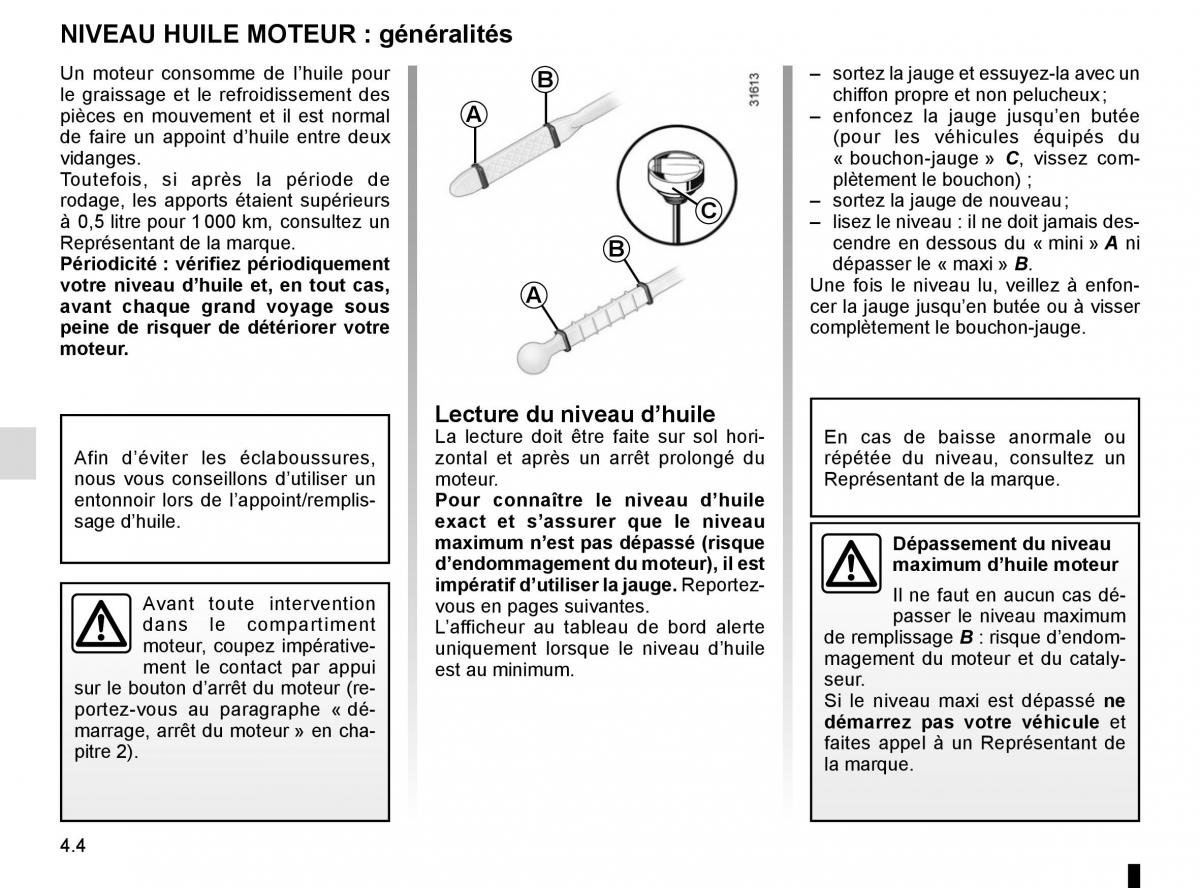 Renault Scenic III 3 manuel du proprietaire / page 186