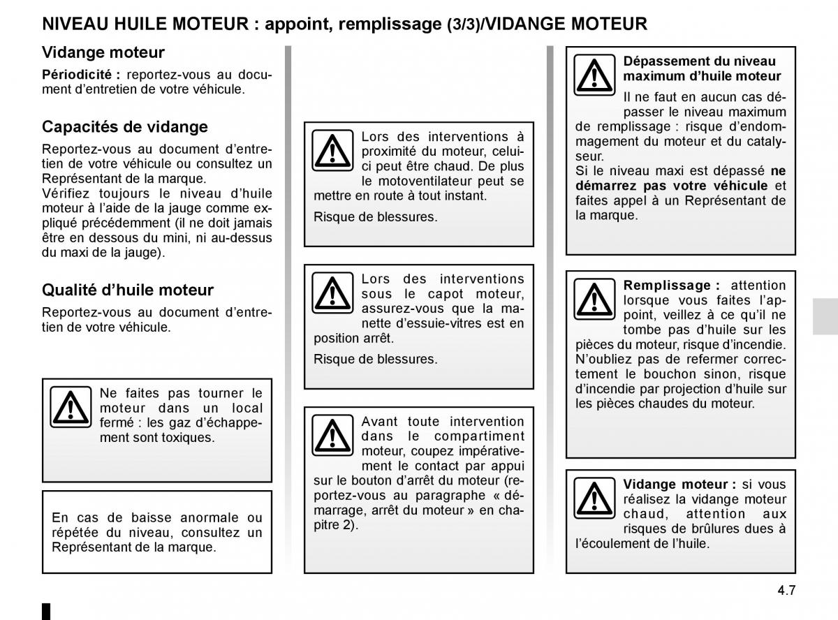 Renault Scenic III 3 manuel du proprietaire / page 189