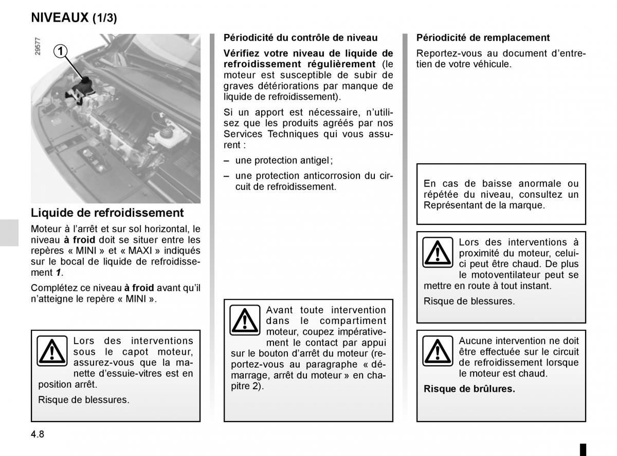 Renault Scenic III 3 manuel du proprietaire / page 190