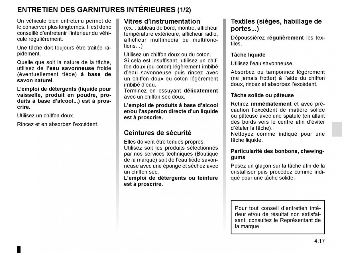 Renault Scenic III 3 manuel du proprietaire / page 199