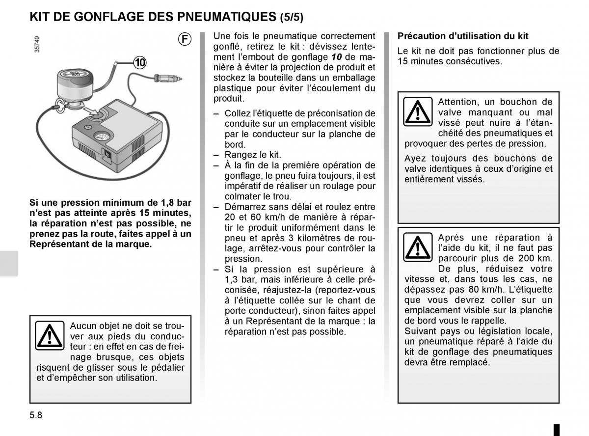 Renault Scenic III 3 manuel du proprietaire / page 208