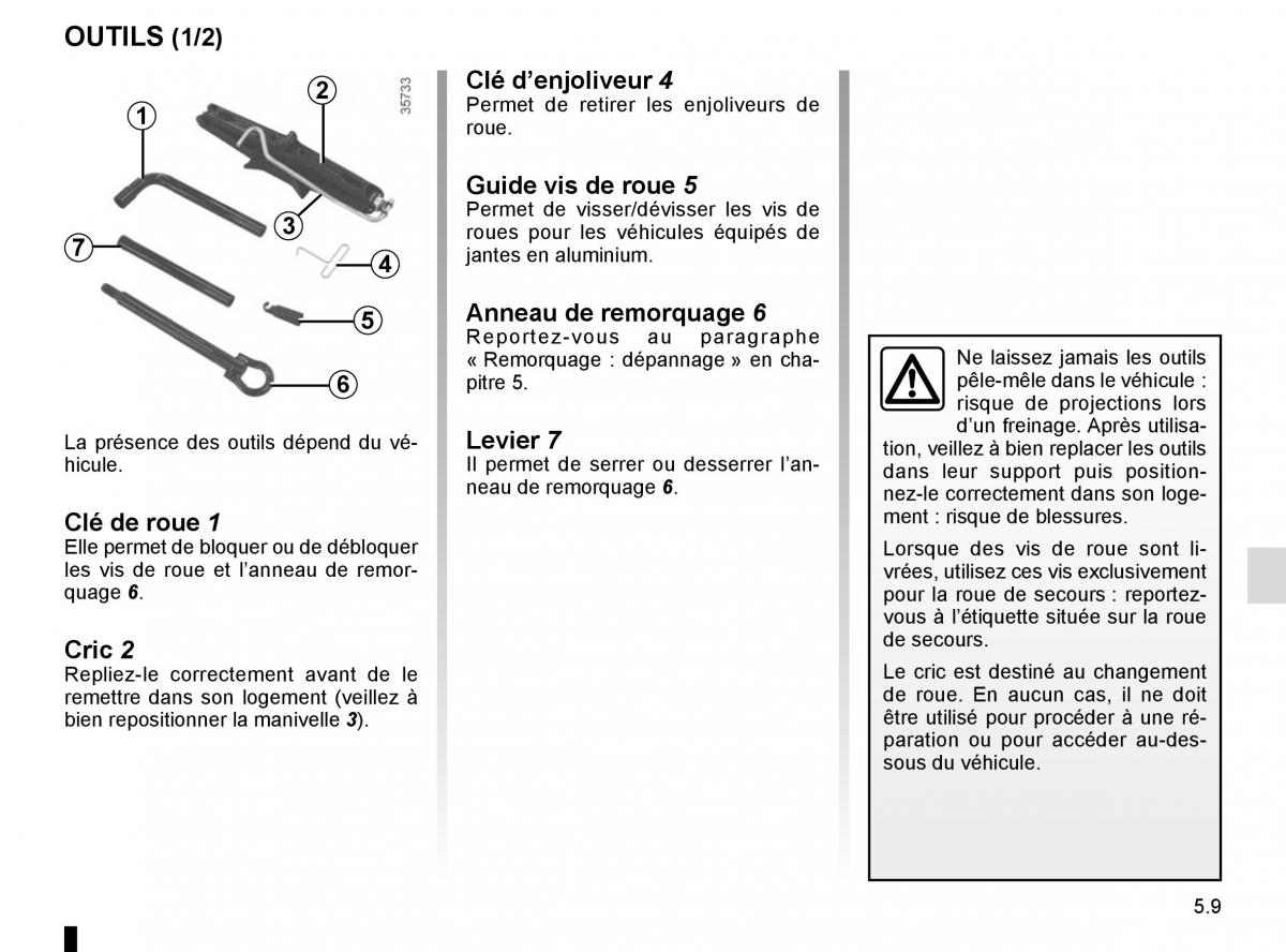 Renault Scenic III 3 manuel du proprietaire / page 209