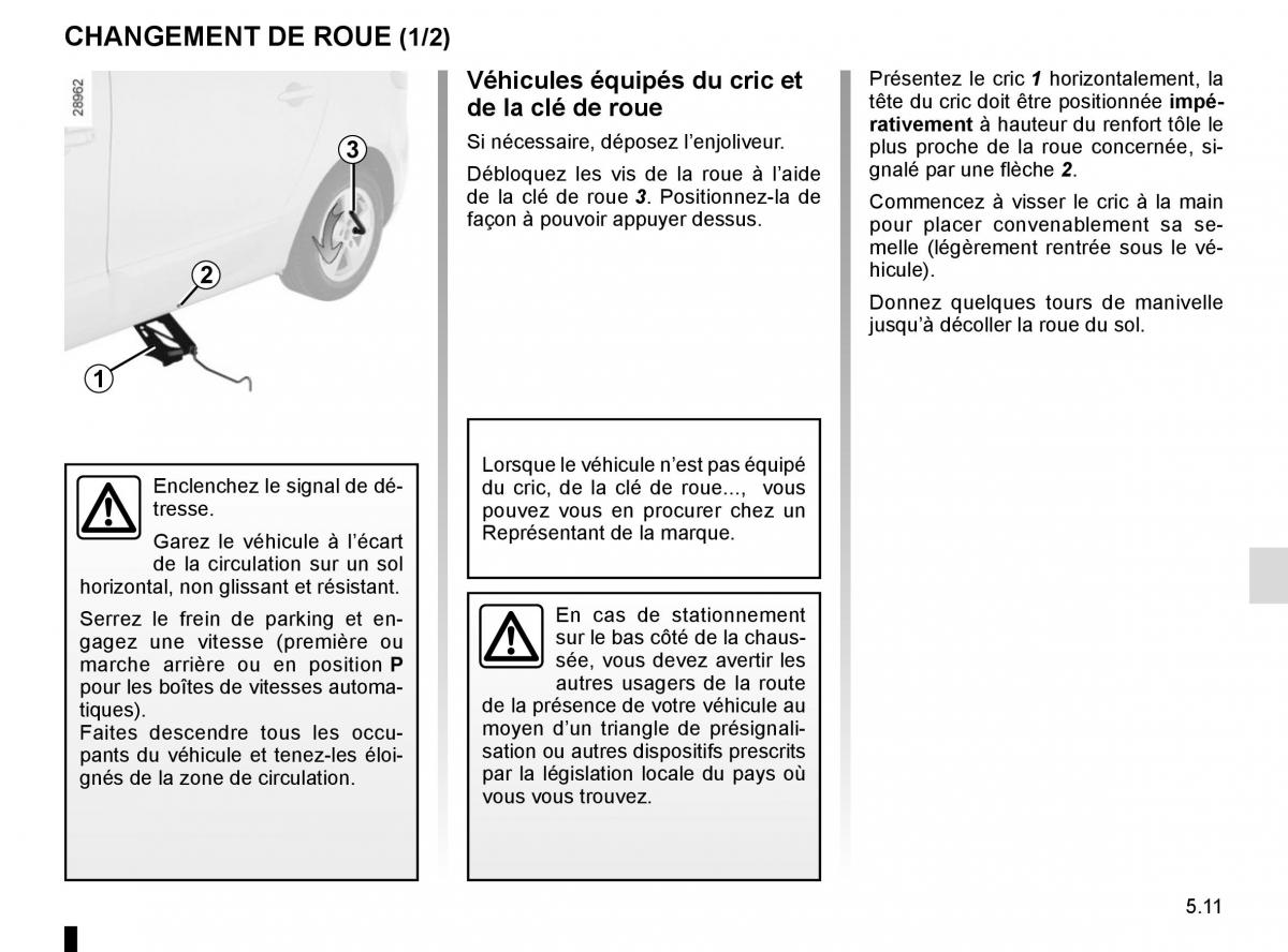 Renault Scenic III 3 manuel du proprietaire / page 211