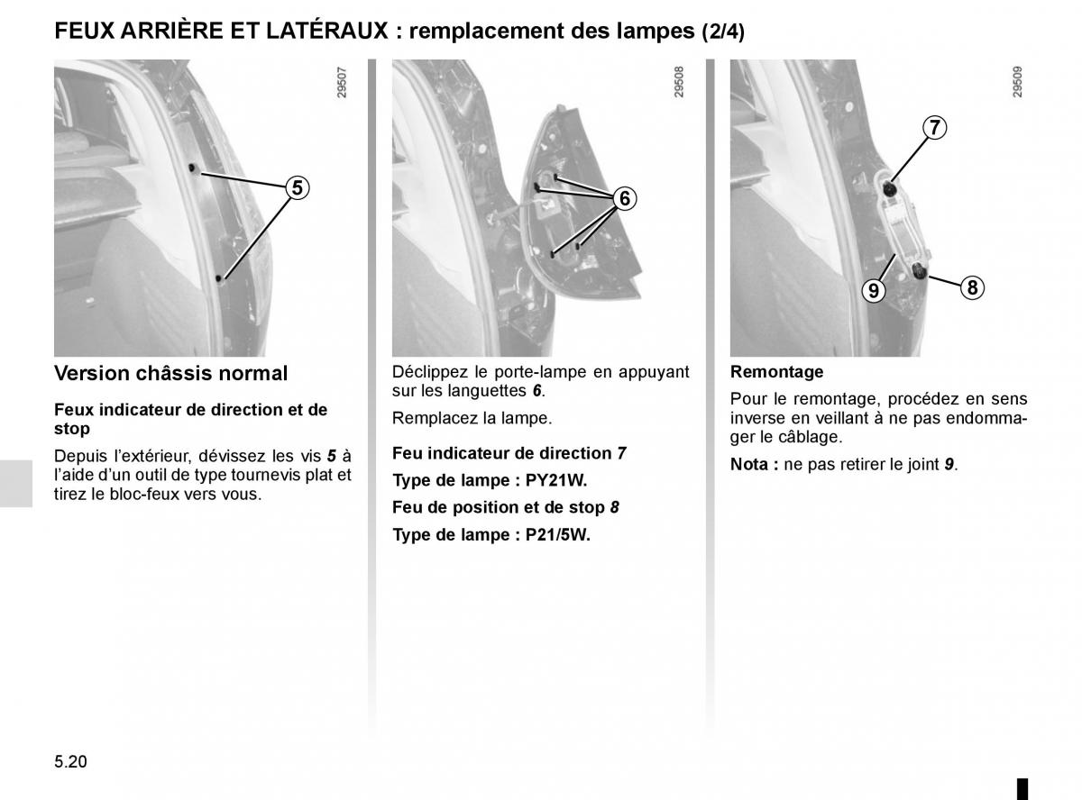 Renault Scenic III 3 manuel du proprietaire / page 220