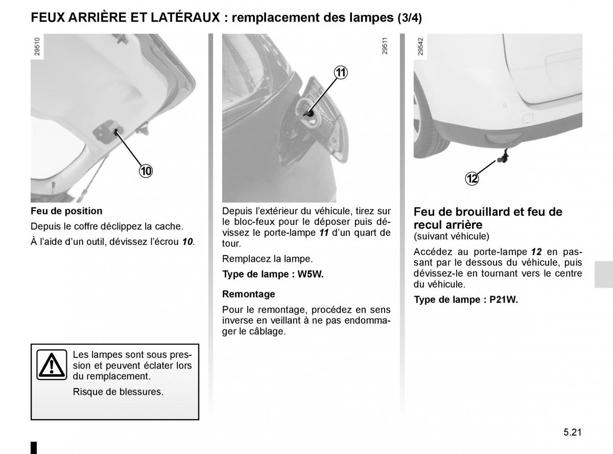 Renault Scenic III 3 manuel du proprietaire / page 221