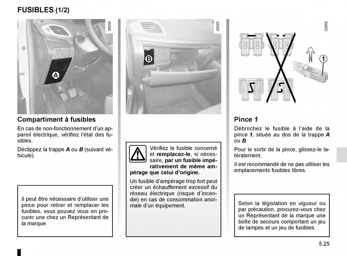 Renault Scenic III 3 manuel du proprietaire / page 225