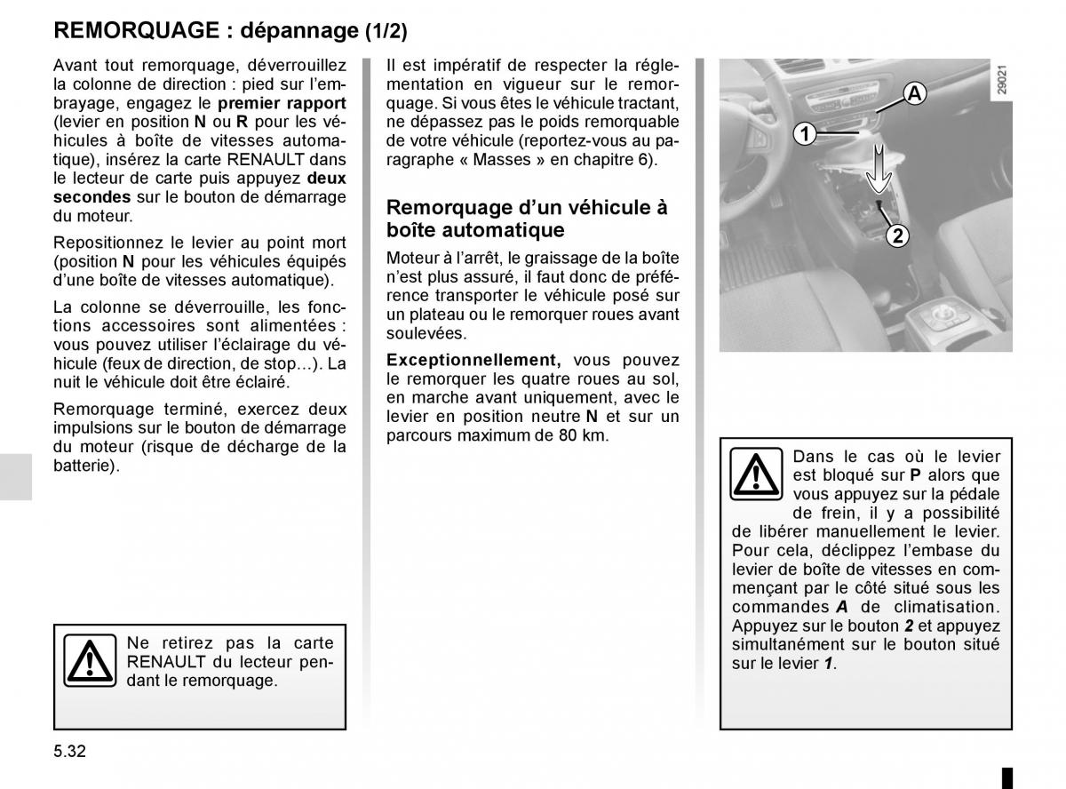 Renault Scenic III 3 manuel du proprietaire / page 232