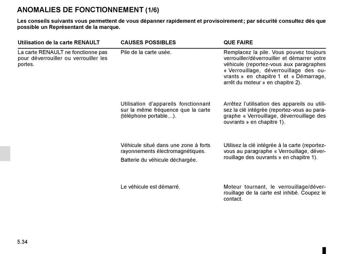 Renault Scenic III 3 manuel du proprietaire / page 234