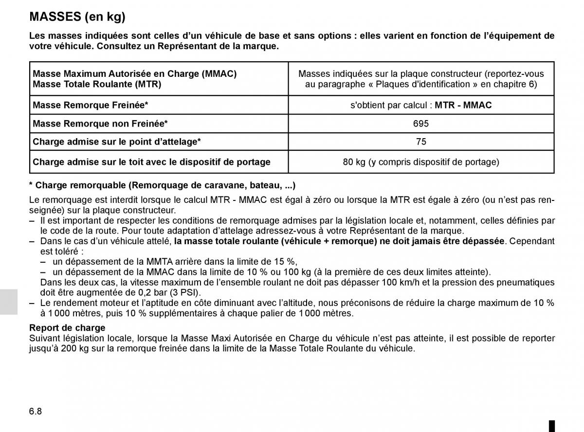 Renault Scenic III 3 manuel du proprietaire / page 248