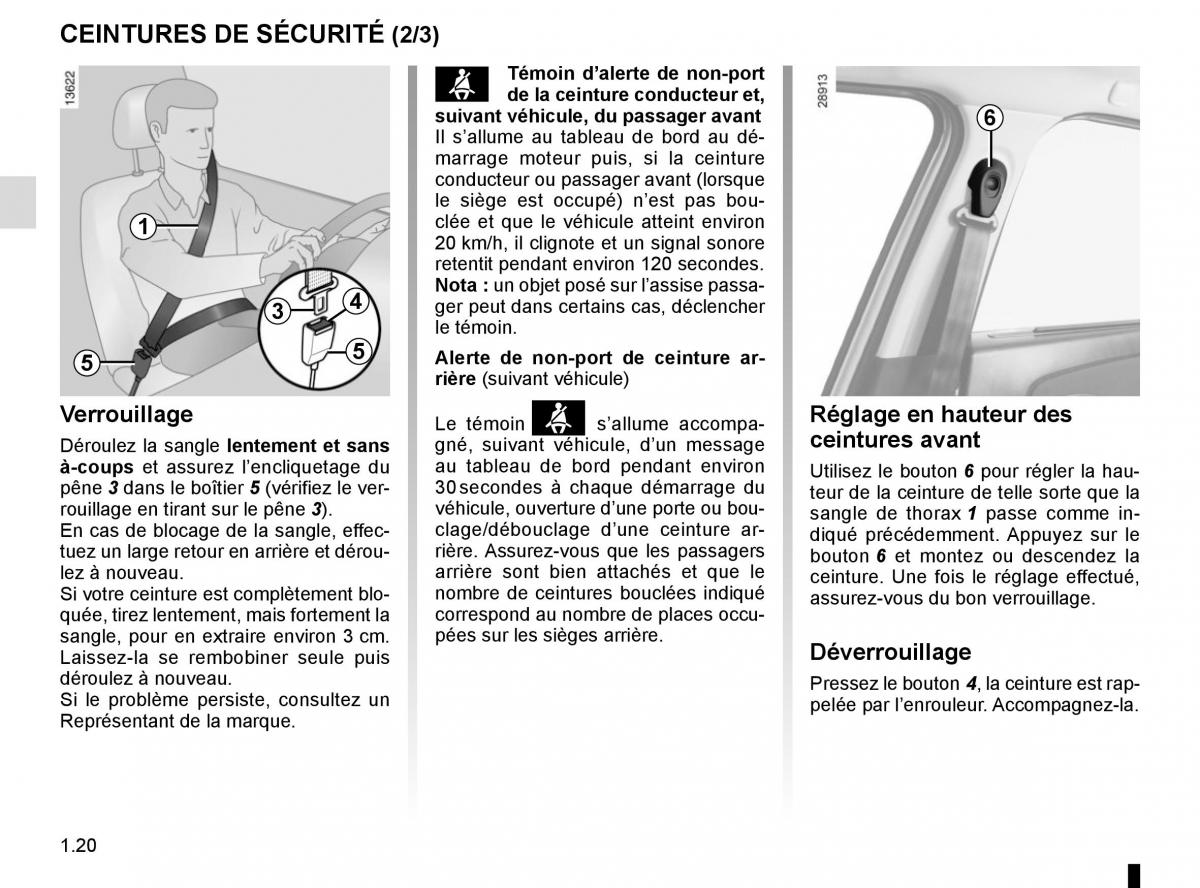 Renault Scenic III 3 manuel du proprietaire / page 26