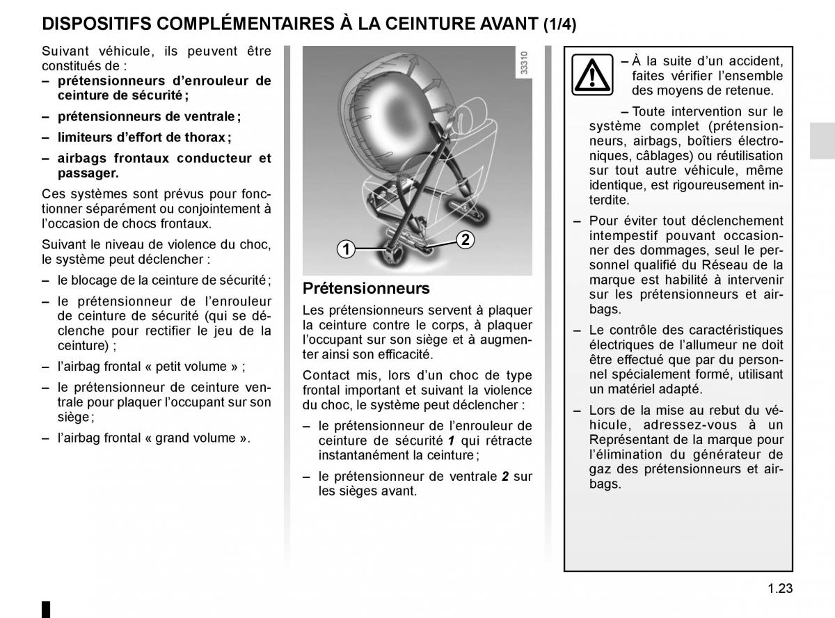 Renault Scenic III 3 manuel du proprietaire / page 29