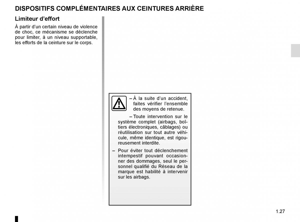 Renault Scenic III 3 manuel du proprietaire / page 33