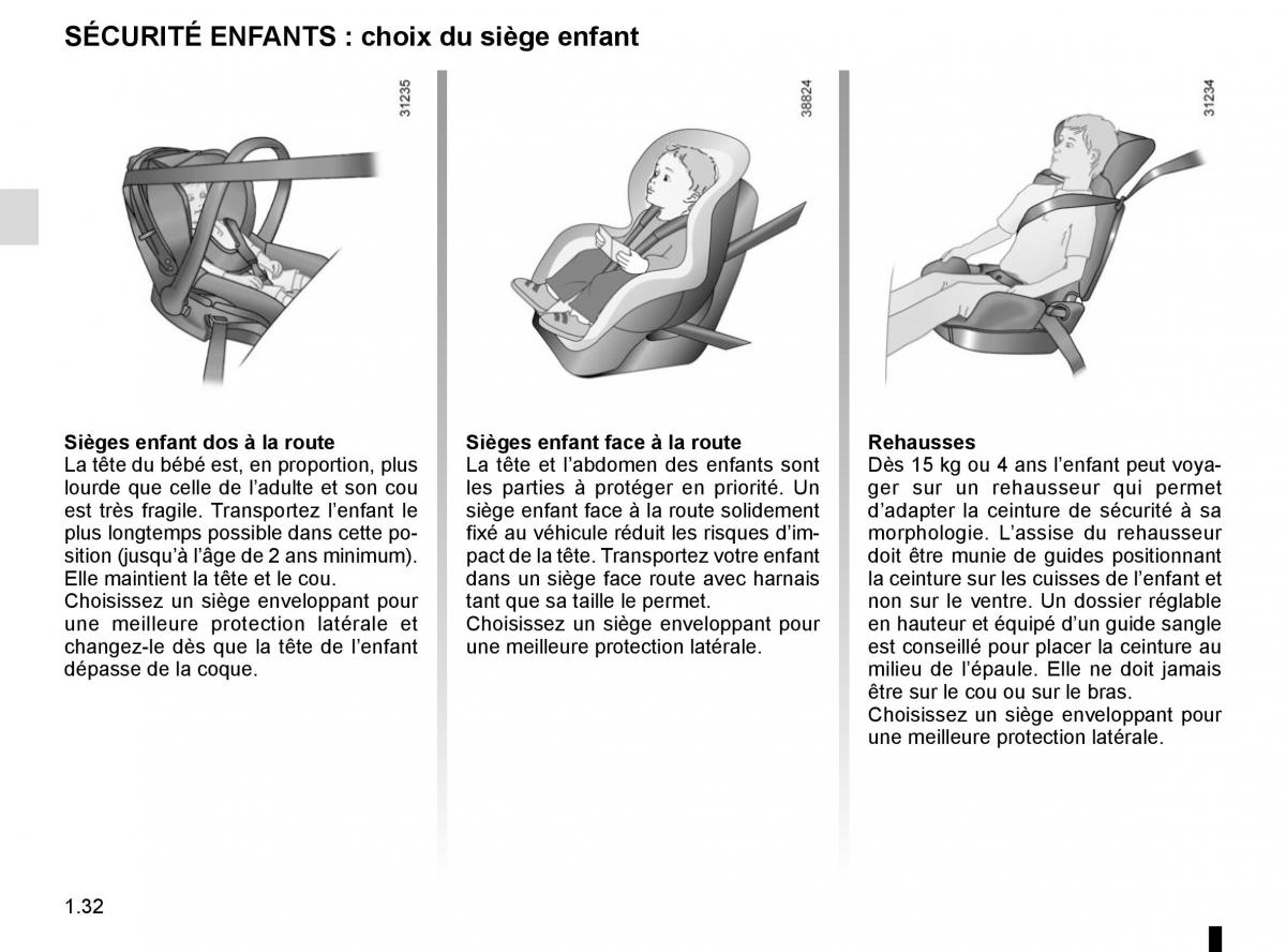 Renault Scenic III 3 manuel du proprietaire / page 38