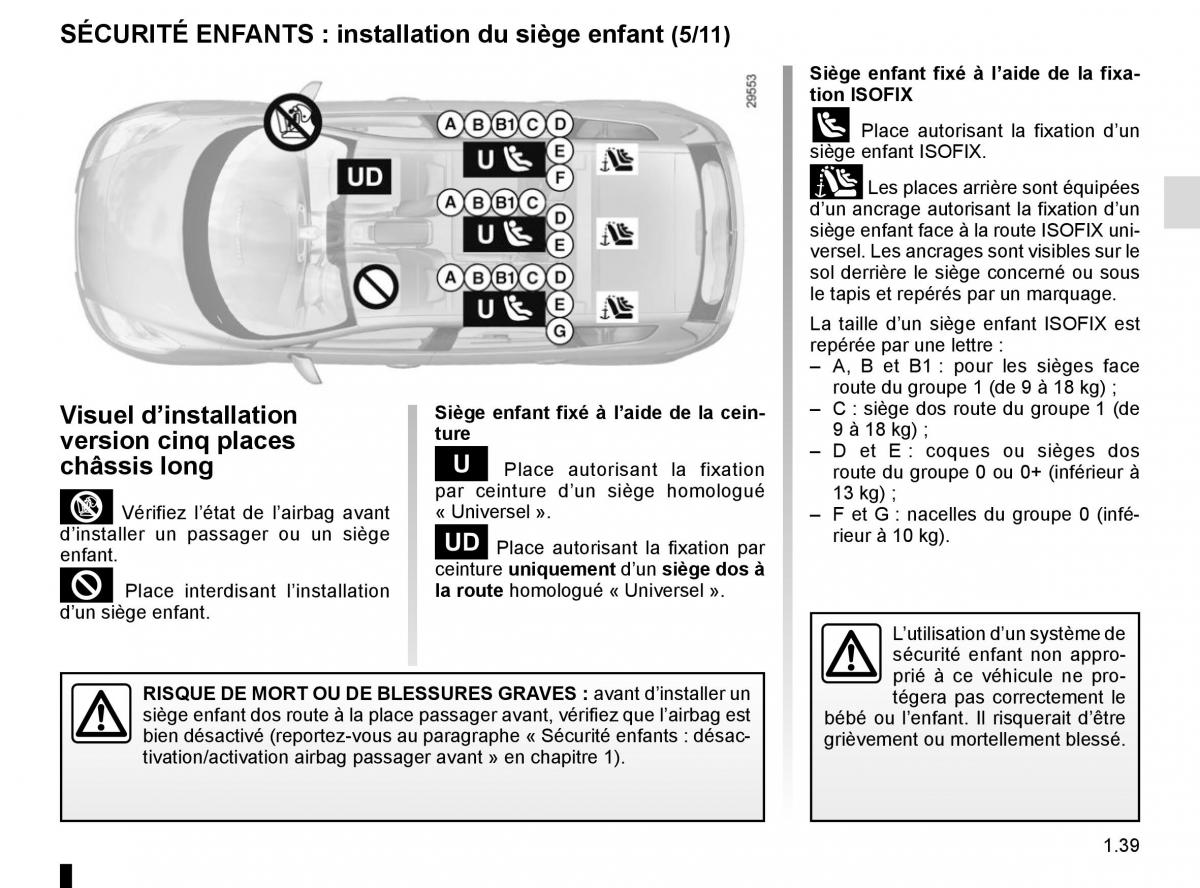 Renault Scenic III 3 manuel du proprietaire / page 45