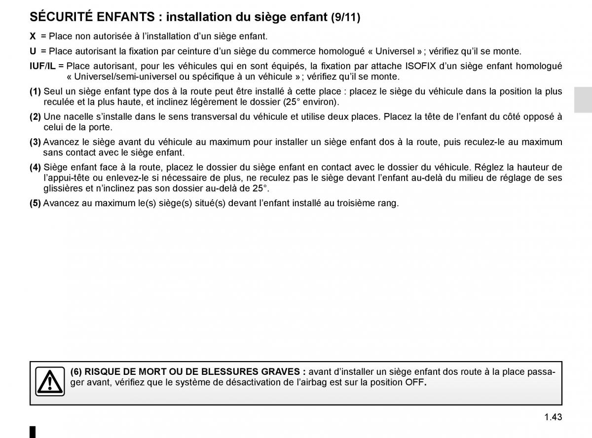 Renault Scenic III 3 manuel du proprietaire / page 49