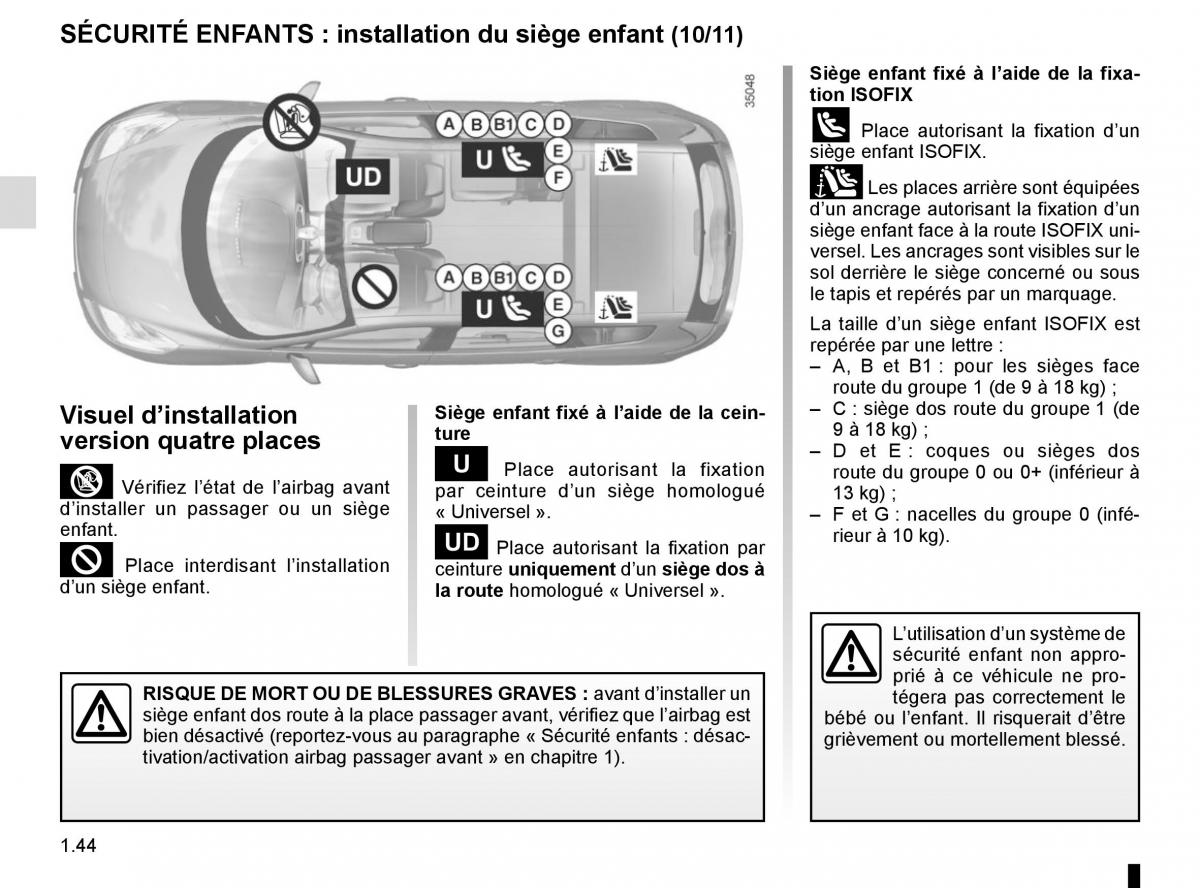 Renault Scenic III 3 manuel du proprietaire / page 50