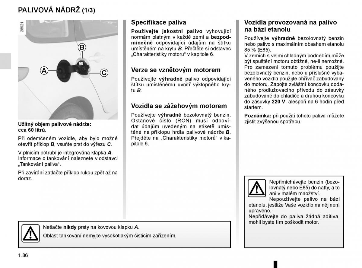 Renault Scenic III 3 navod k obsludze / page 92