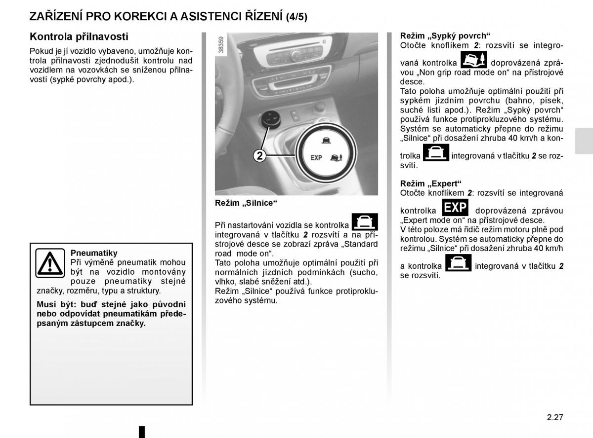 Renault Scenic III 3 navod k obsludze / page 121