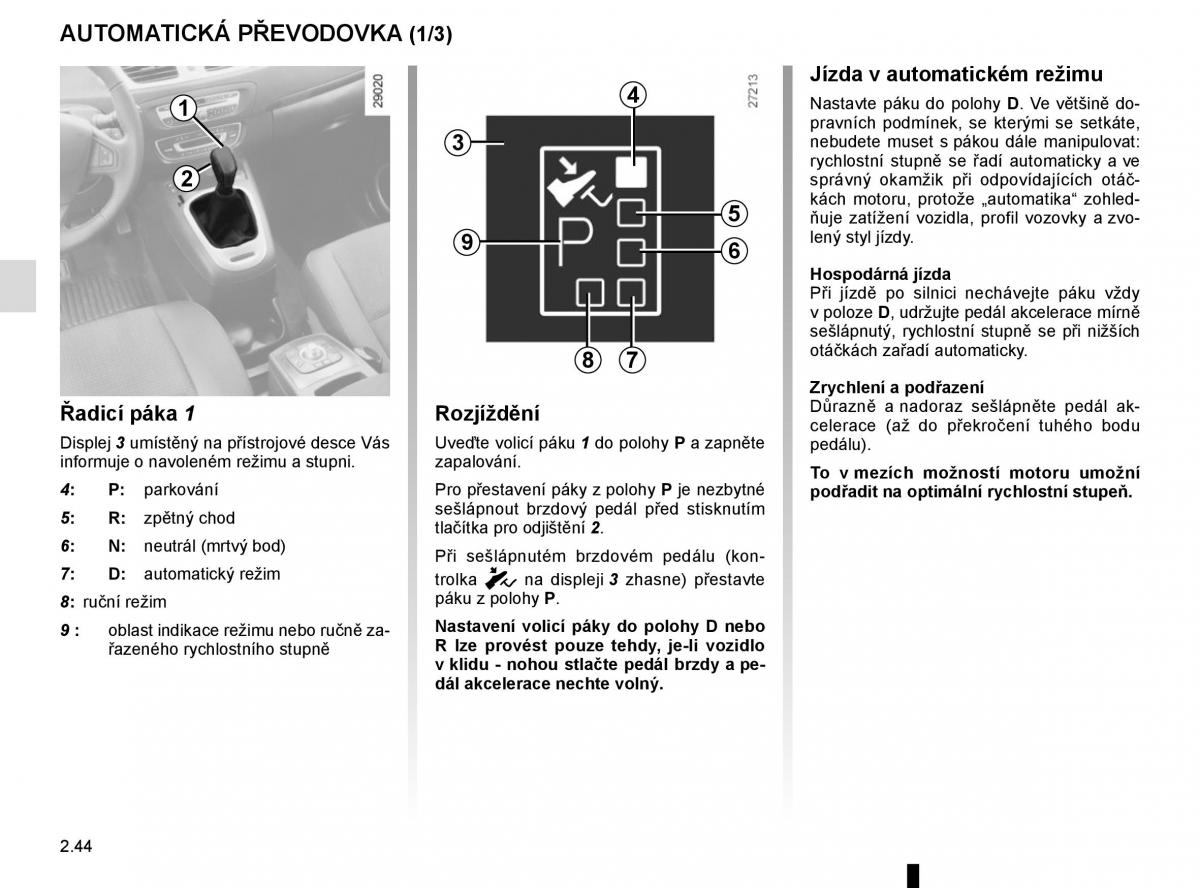 Renault Scenic III 3 navod k obsludze / page 138