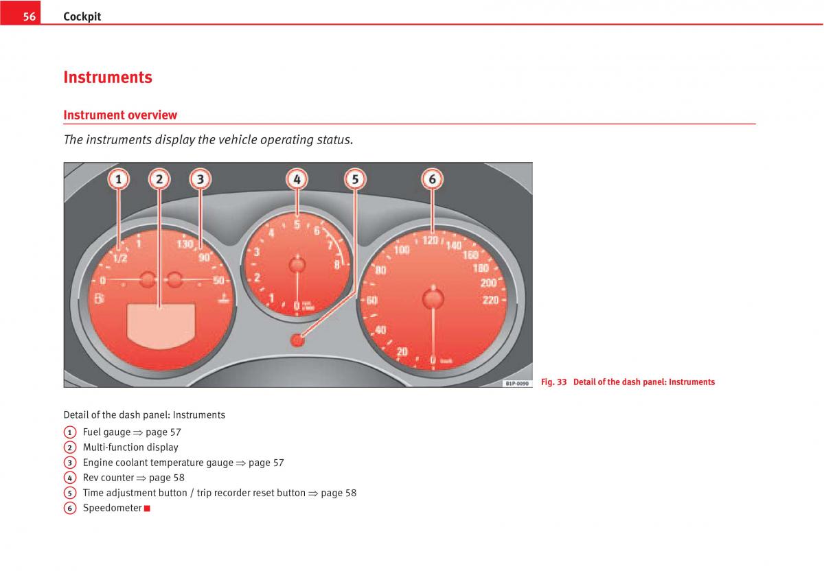 manual  Seat Altea owners manual / page 58