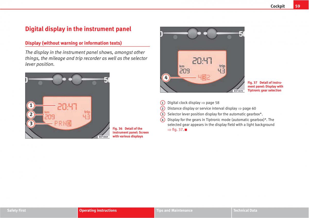 manual  Seat Altea owners manual / page 61