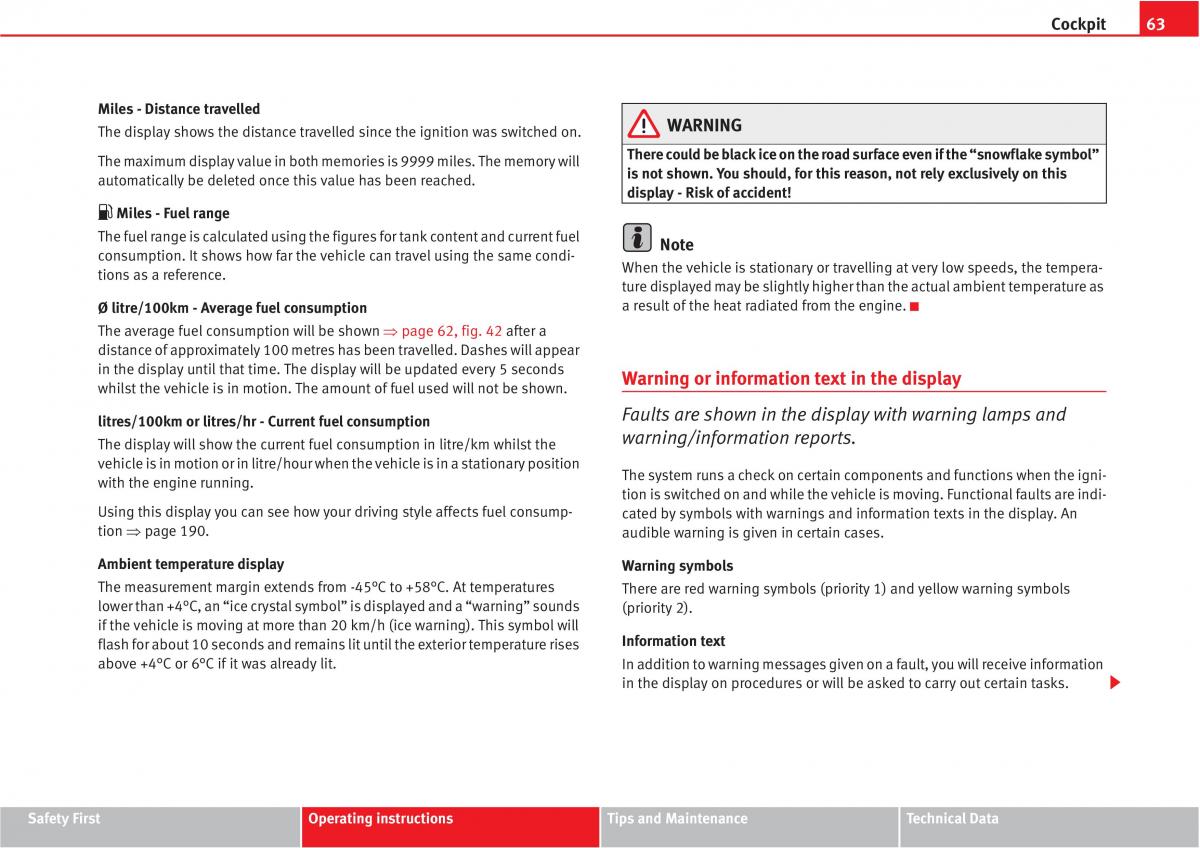 manual  Seat Altea owners manual / page 65