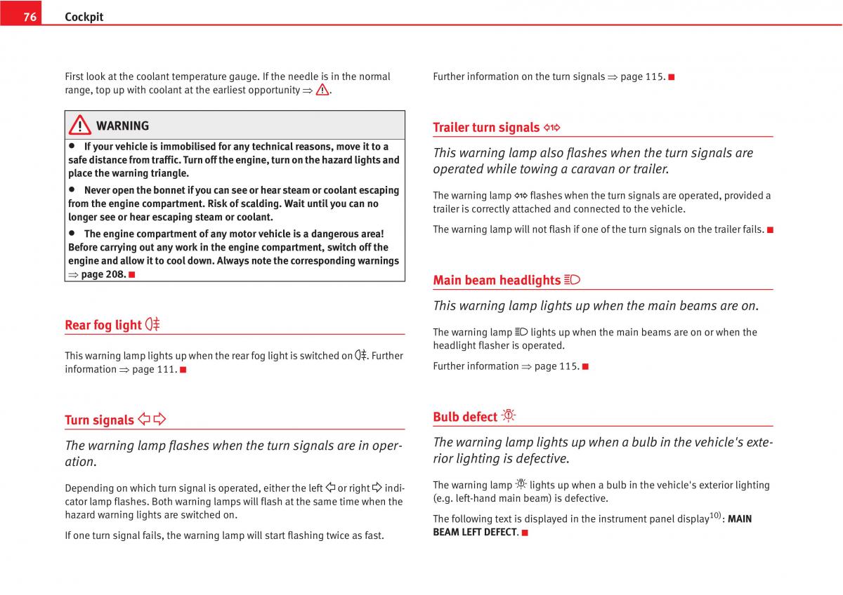 manual  Seat Altea owners manual / page 78