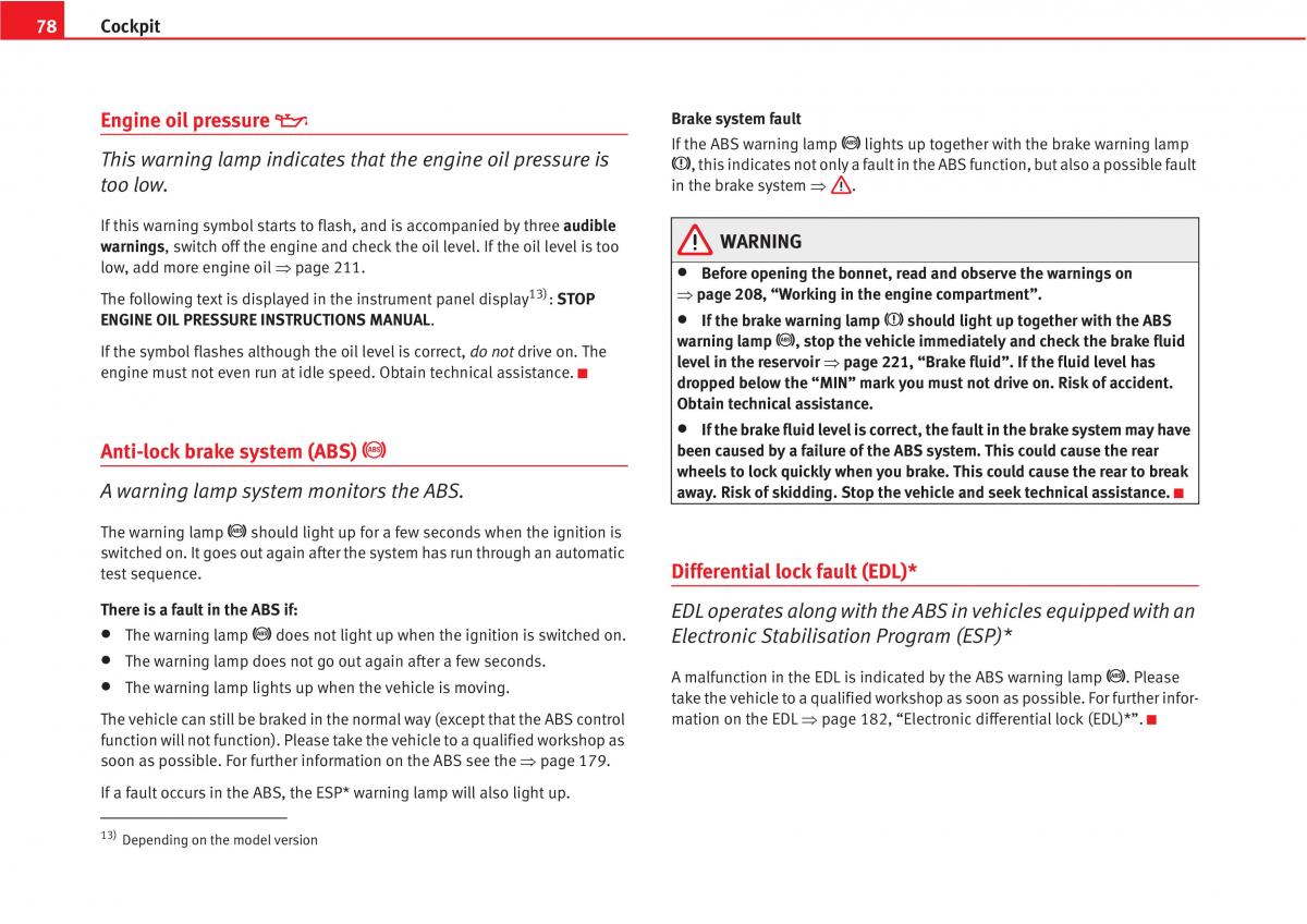 manual  Seat Altea owners manual / page 80