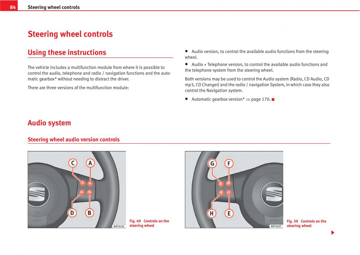 manual  Seat Altea owners manual / page 86