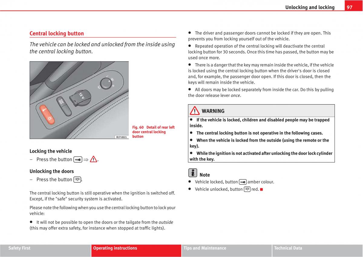 manual  Seat Altea owners manual / page 99