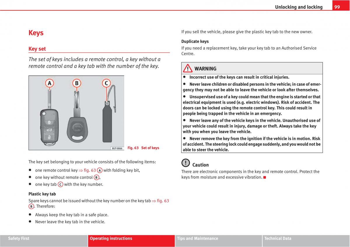 manual  Seat Altea owners manual / page 101