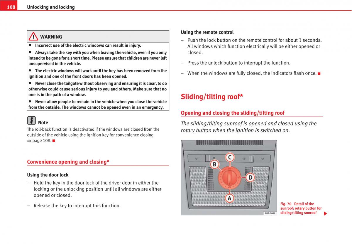 manual  Seat Altea owners manual / page 110