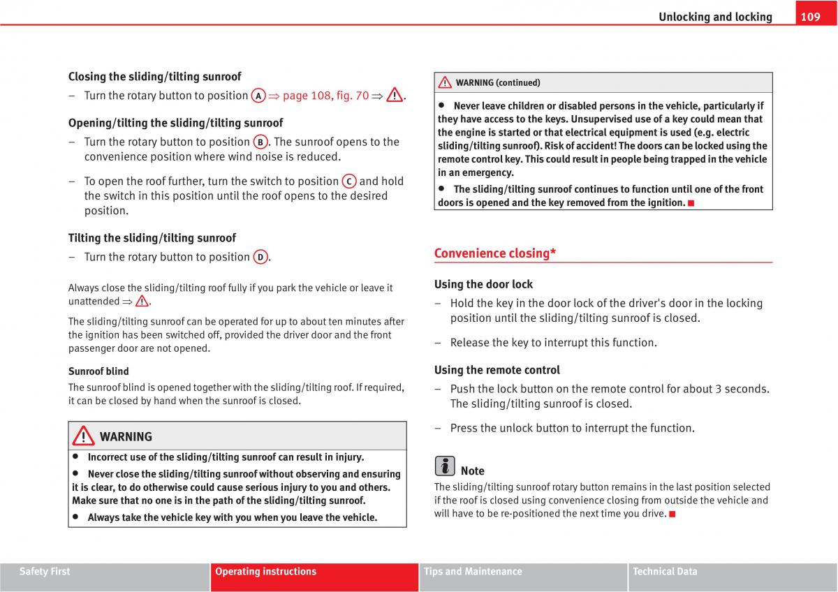 manual  Seat Altea owners manual / page 111