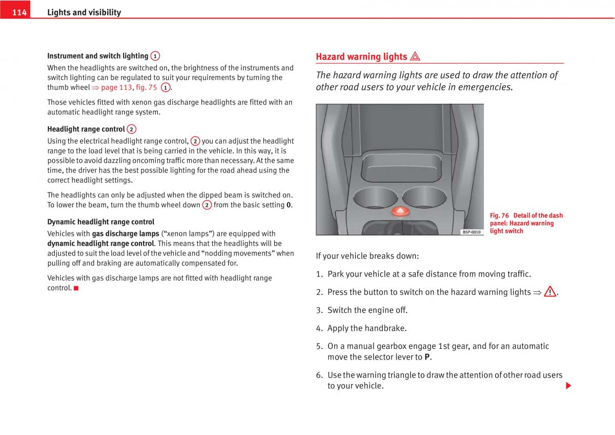 manual  Seat Altea owners manual / page 116