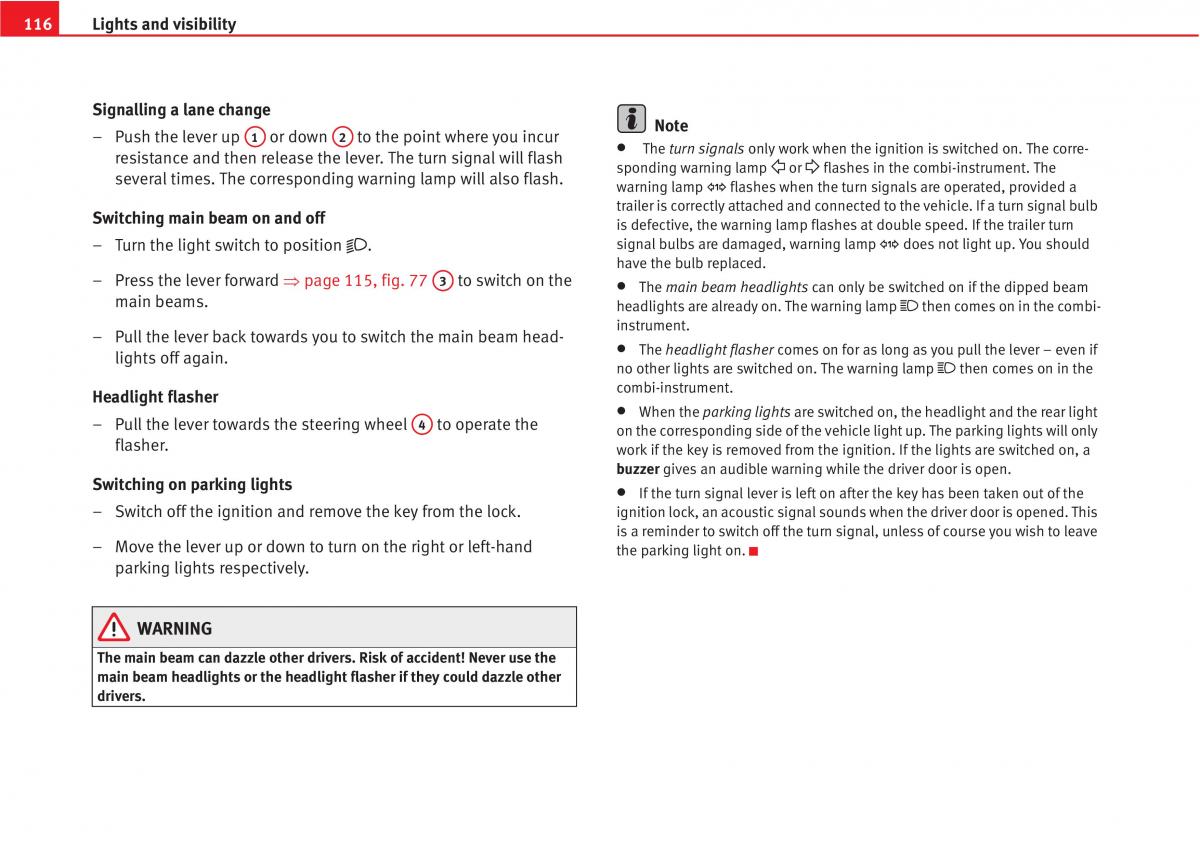 manual  Seat Altea owners manual / page 118