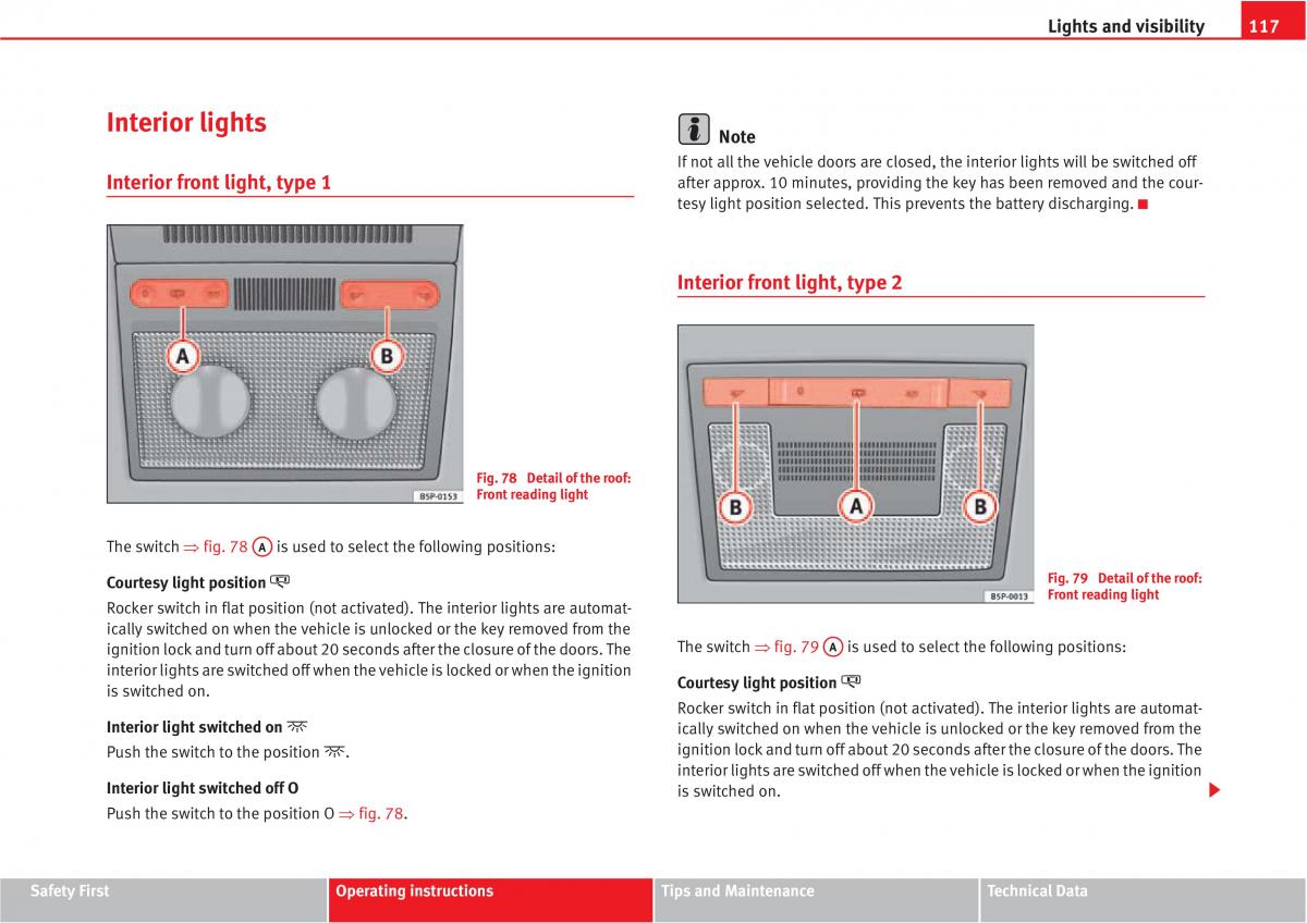 manual  Seat Altea owners manual / page 119