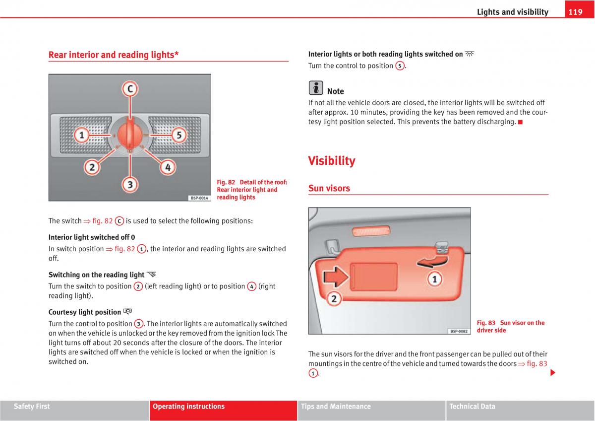 manual  Seat Altea owners manual / page 121