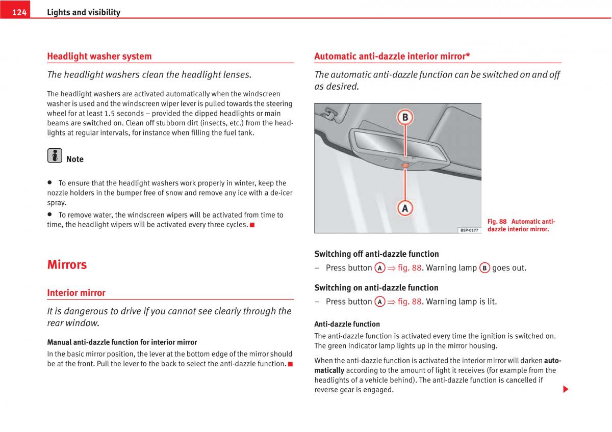 manual  Seat Altea owners manual / page 126