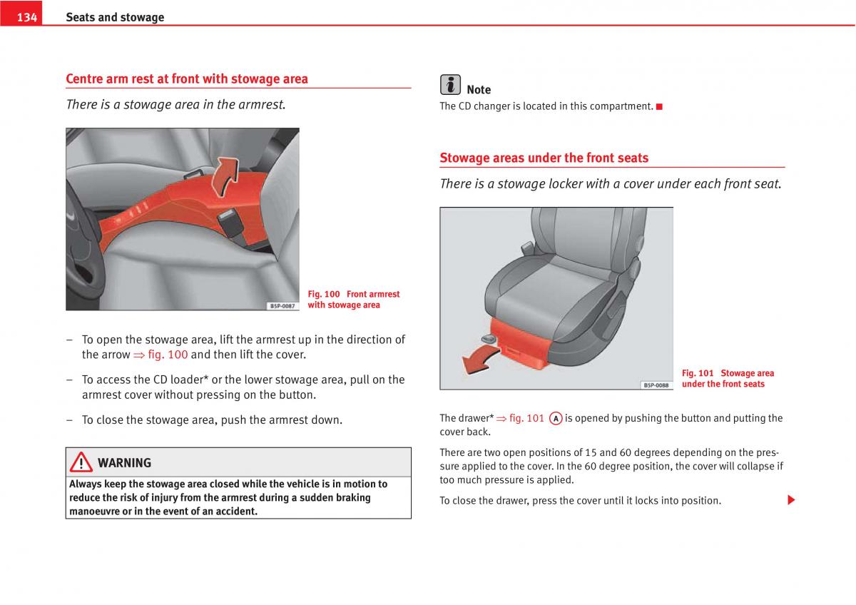 manual  Seat Altea owners manual / page 136