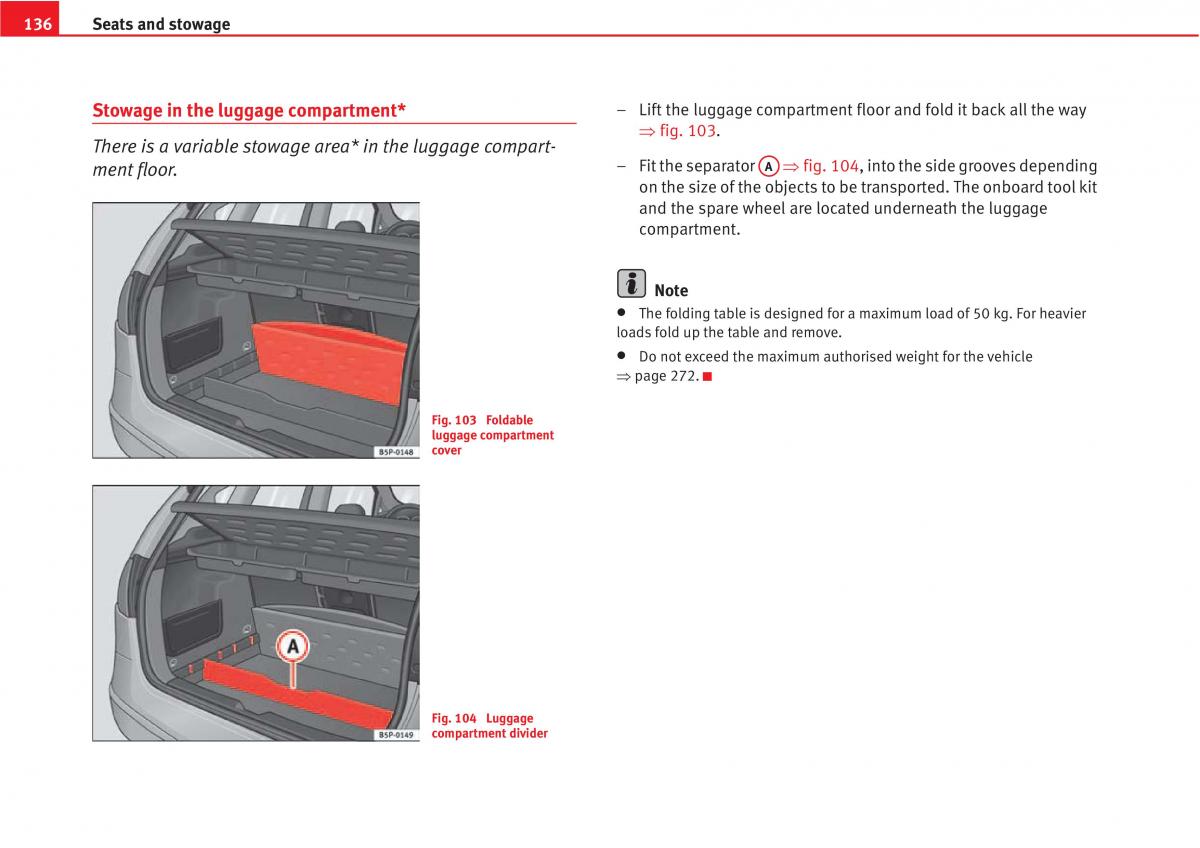 manual  Seat Altea owners manual / page 138