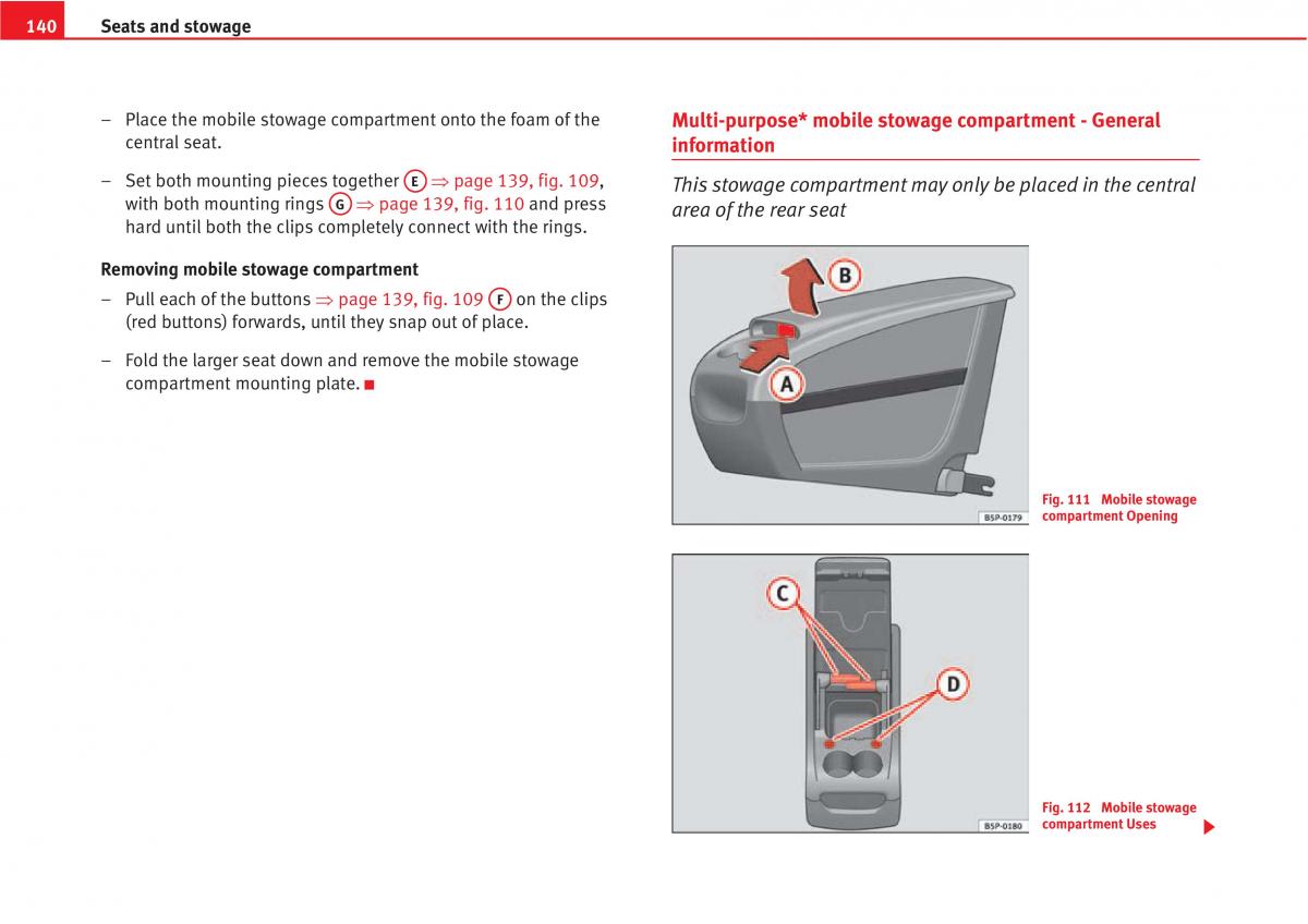 manual  Seat Altea owners manual / page 142