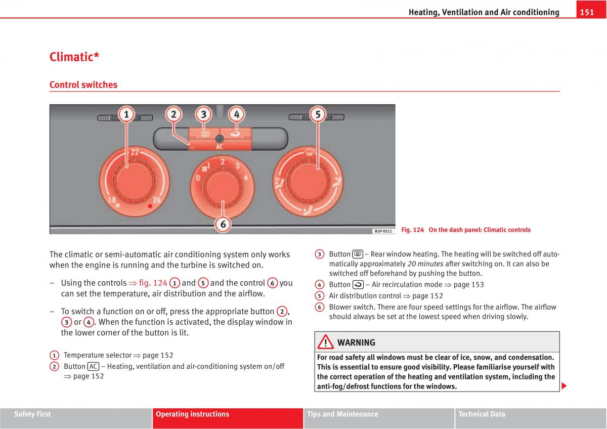 manual  Seat Altea owners manual / page 153