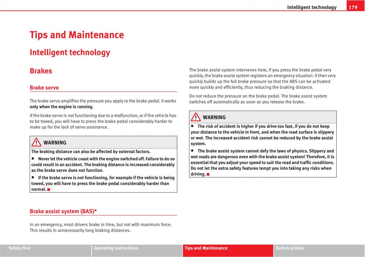 manual  Seat Altea owners manual / page 181