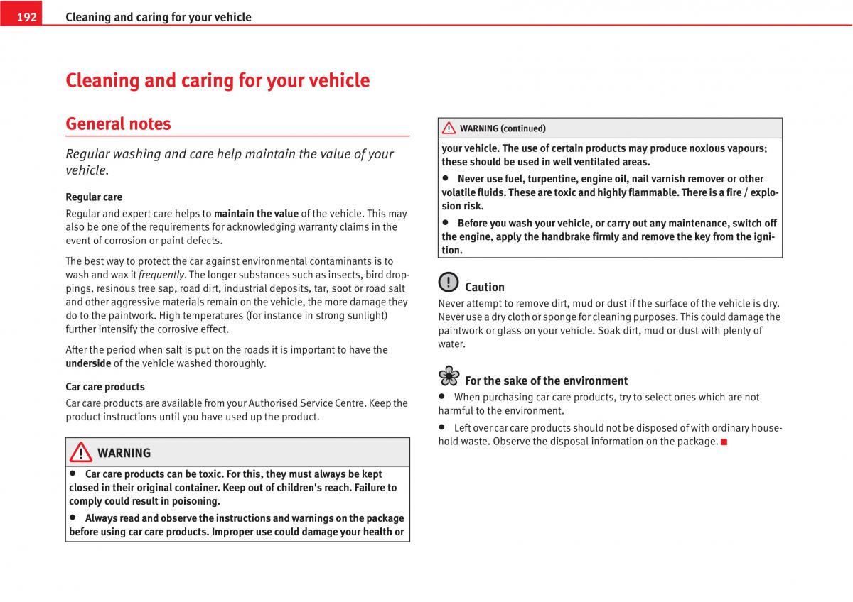 manual  Seat Altea owners manual / page 194