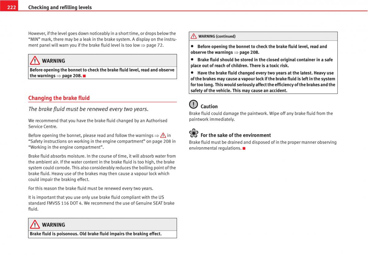 manual  Seat Altea owners manual / page 224