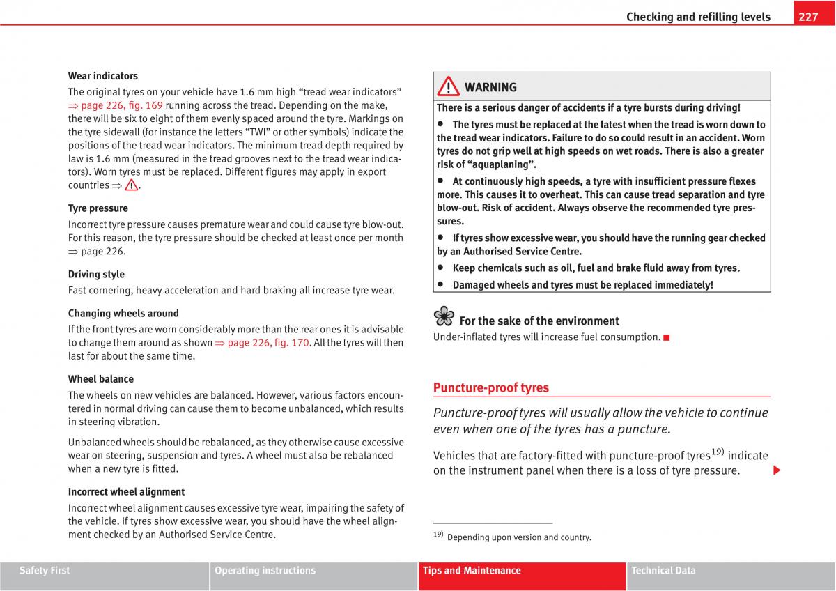 manual  Seat Altea owners manual / page 229