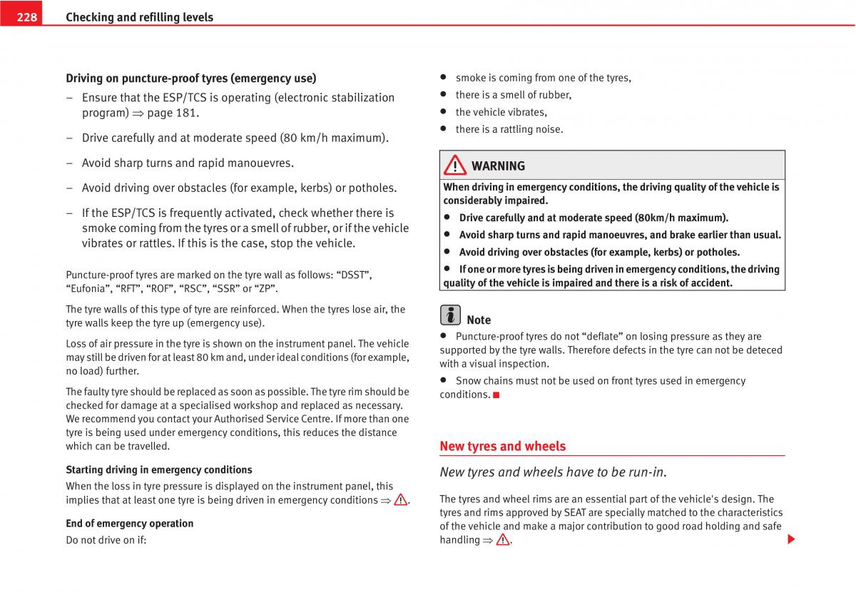 manual  Seat Altea owners manual / page 230